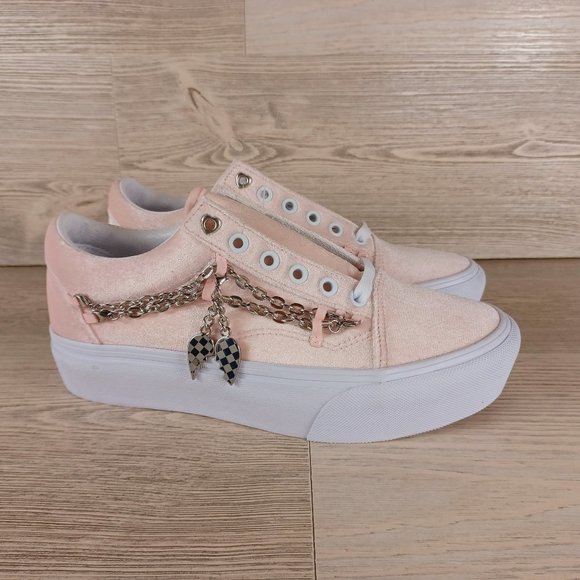 Vans | Shoes | Vans Light Pink Velvet 